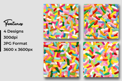 Colorful Sprinkles Pattern Digital Papers Product Image 3