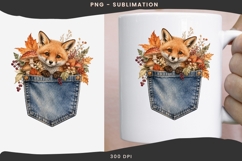 Autumn denim pocket png design for T-shirts Product Image 3