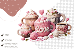 Cozy Yarn Knitted Love Coffee Cups Product Image 3