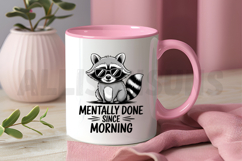 Cartoon Raccoon Wearing Sunglasses Mentally Done Since Product Image 3