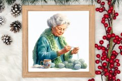 Cozy Green christmas Clipart Sublimation, Christmas PNG Product Image 3
