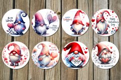 Valentine gnome | watercolor car coaster &amp; key chain design Product Image 3