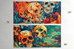 Halloween paint Skull | Sublimation Mug design bundle, JPG Product Image 3