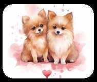 Dog Valentine's Day Sublimation Mouse Pad PNG Bundle Product Image 4