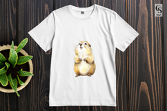 Cute Watercolor Marmot Character Clipart Sublimation PNG Product Image 2