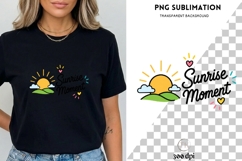 Sunrise Moment PNG | Summer Sunrise Clipart Product Image 3