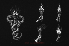 10 Bundle Dark Art Torch Flame Fire Light Lantern Olympics Product Image 5