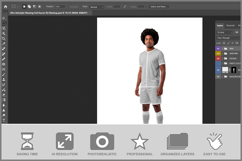 Afro Hairstyle Wearing Full Soccer K Product Image 2
