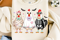 Trending Halloween Chicken Shirt Png Design Product Image 1