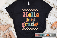 Hello Third grade SVG Design, Back to school Product Image 4