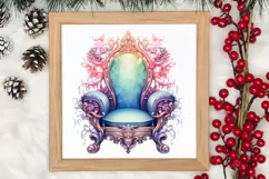 Pink Christmas Fairy Clipart Sublimation, Fairy Christmas Product Image 3