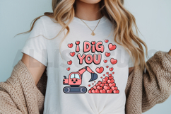 I Dig You Sublimation PNG, Love Quote Sublimation PNG Product Image 3