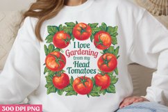 I love gardening from my head PNG, Gardening Sublimation PNG Product Image 3