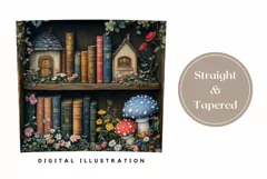 Magic Books Tumbler Wrap, Mushrooms Tumbler Design Product Image 3