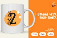 Heirloom Petal Boho Floral Monogram Product Image 1