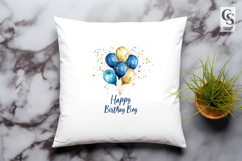 Birthday Boy and Girl Balloon Clipart Sublimation PNG Product Image 3