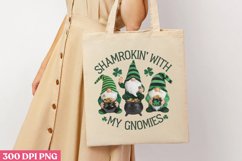 Shamrockin With My Gnomies PNG, St Patricks Day Gnome Sublim Product Image 3