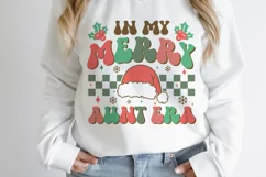 In my merry aunt era SVG, Merry Era SVG, Holly Era SVG Product Image 4