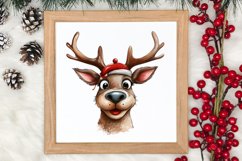 Christmas Reindeer Sublimation Clipart, Christmas SVG Product Image 3