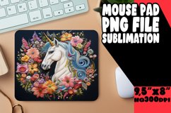 Embroidered Unicorn Fantasy Mouse Mat Product Image 1