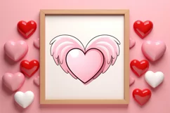 Sweet Pugs Valentine Clipart, Valentines PNG Product Image 3