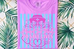 Preppy Striped Nurse PNG, Coquette Nurse Life png. Product Image 2