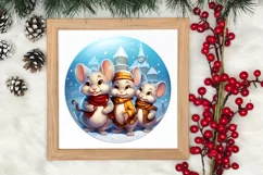 Cozy Christmas Family Animals Clipart , Christmas PNG Product Image 3