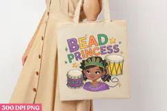 BEAD PRINCESS PNG, Mardi Gras Sublimation PNG Product Image 3