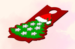 Christmas Tree 40 OZ Tumbler Stl File for 3D Printinting Product Image 3