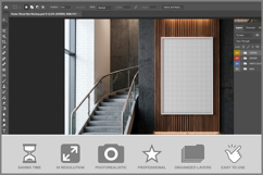 Poster Wood Slat Mockup Product Image 2