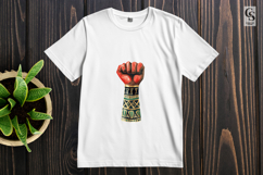 African Tribal Raised Fist Clipart Sublimation PNG Product Image 2