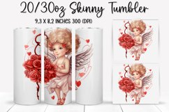 Valentine&#039;s Day Skinny Tumbler - Sublimation Tumbler Design Product Image 1