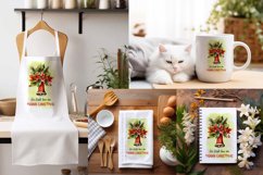Merry Christmas| Kitchen Towel Sublimatio PNG Product Image 2