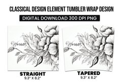 Classical Design Element Tumbler Warp Design Product Image 3