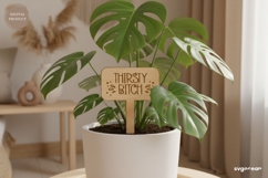 Wooden Plant Tag Laser Cut | Herb Label | SVG Product Image 1