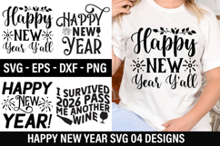 Happy New Year SVG Design - I Survived 2026 Pass Me Another Product Image 1