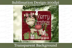 Baby's First Christmas Horse Ornament PNG Sublimation Design Product Image 3