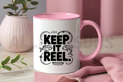 Keep It Reel Funny Fishing Quote Vector Design Product Image 3