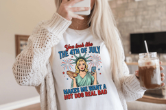 You Look Like the 4th of July Funny PNG T-Shirt|4th of July Product Image 2