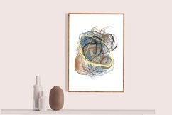 Abstract composition,set of 3 prints,Wall art printable Product Image 5