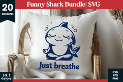 Funny Shark SVG Bundle Sarcastic quotes Introvert grumpy Product Image 3