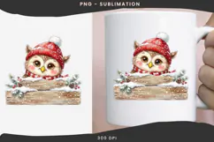 Christmas peeking character png design for T-shirts Product Image 3
