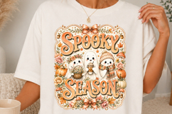 Cute Halloween Ghost Sublimation Design SVG Product Image 1