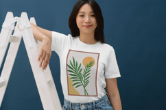 Tropical Leaf &amp; Sun Machine Applique Embroidery Design Product Image 3