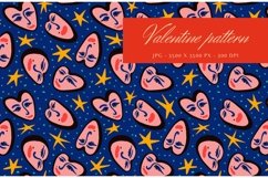 Funky hearts Valentines Day pattern Product Image 1