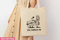 You Complete me PNG, Valentine Sublimation PNG Product Image 3