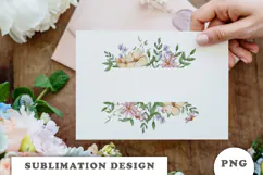 Watercolor Garden floral Frame png Product Image 3