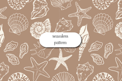 Sea Digital Paper-Underwater Ocean - Shell Digital Paper Product Image 1