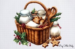 Christmas Baskets Clipart Bundle PNG Product Image 6