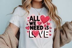 love, heart, hearts, flower, floral, vector, design, illustration, valentines, valentines day, all we need is love, holiday, celebration, typography, quote, romantic, romance, cute, hand drawn, decorative, pattern, red, black, white, sweet, greeting card,